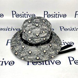 MCM Grey Vintage Stud O Monogram Jacquard Bucket Hat One Size Men/Women
